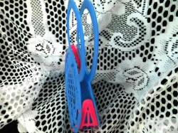 blue pink purse a